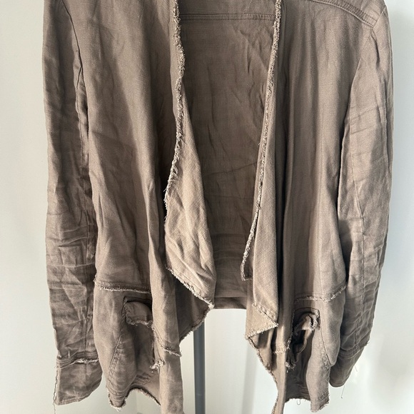 Free People Size Medium Linen Jacket - Picture 4 of 16